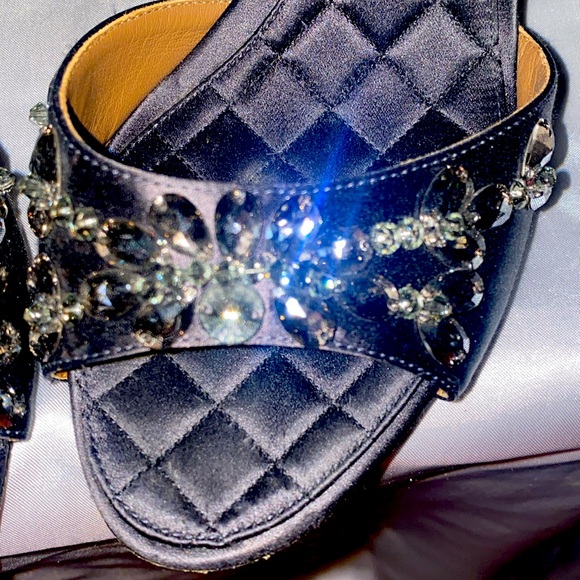 Dolce & Gabbana sexy black crystal heels size 40 Euro - Picture 5 of 10